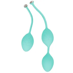 PILLOW TALK Frisky Teal - Вагинальные шарики с кристаллом