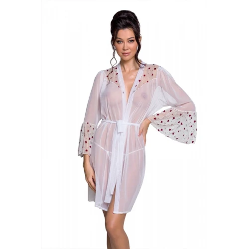 LOVELIA PEIGNOIR white L/XL - Напівпрозорий пеньюар