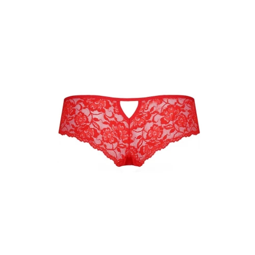 Трусики-бразилиана из цветочного кружева Raja Thong red XXL/XXXL - Passion