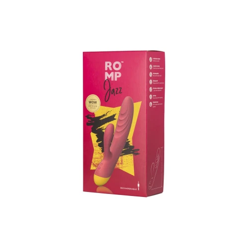 Romp Jazz - Гибкий вибратор-кролик с мягкой головкой