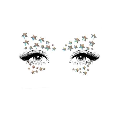 Leg Avenue Celeste face jewels sticker - Фосфорные стикеры на лицо