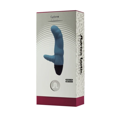 Adrien Lastic Cyclone Blue - Вибратор кролик рельефный