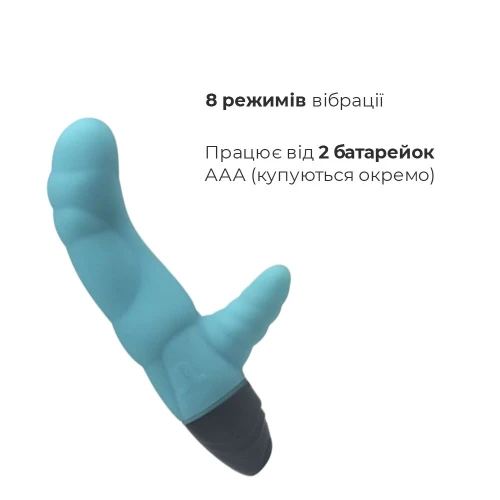 Adrien Lastic Cyclone Blue - Вибратор кролик рельефный