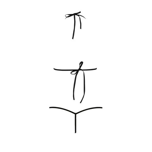 MELISSA BIKINI black XXL/XXXL - Набор эротическо-кружевного белья