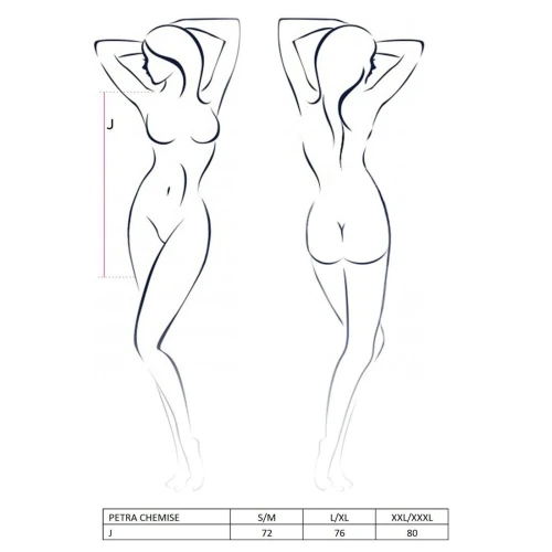 PETRA CHEMISE black XXL/XXXL - Приталенная сорочка
