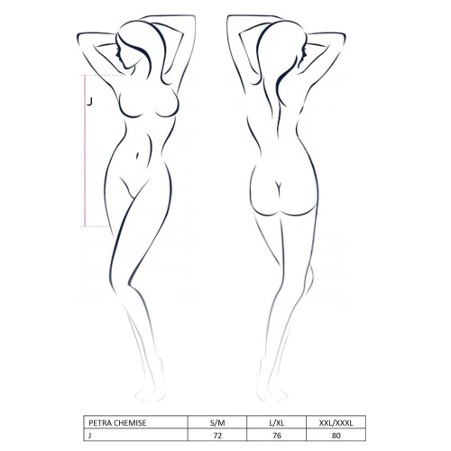 PETRA CHEMISE black XXL/XXXL - Приталенная сорочка