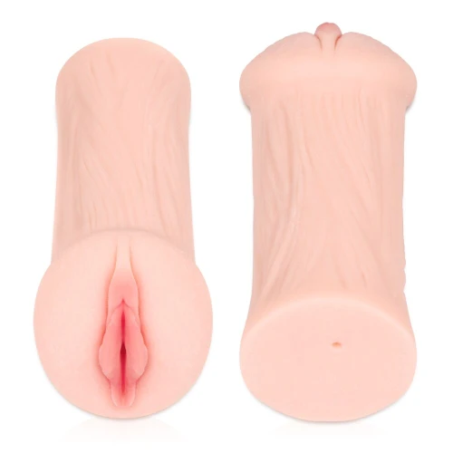 На фото зображено бежевий мастурбатор-вагіна Kokos Elegance 001 для чоловіків на білому тлі.