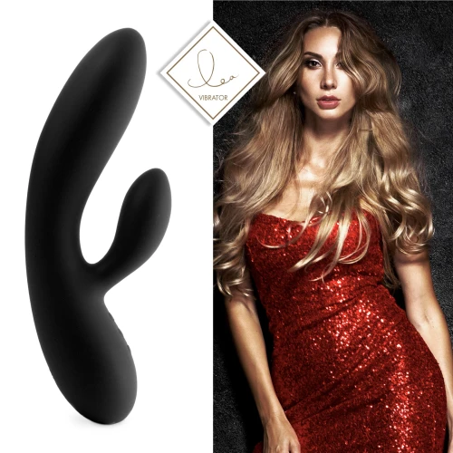 FeelzToys Lea Rabbit Vibrator Black — Вибратор—кролик, два часа удовольствия без подзарядки
