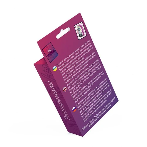 На фото изображена розово-фиолетовая эротическая игра «Extremes» для пар на светлом фоне