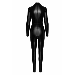 F319 Caged wetlook with zippers
