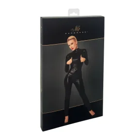 F319 Caged wetlook with zippers