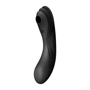 Satisfyer Curvy Trinity 4 Black - Вакуумный вибратор с вибрацией