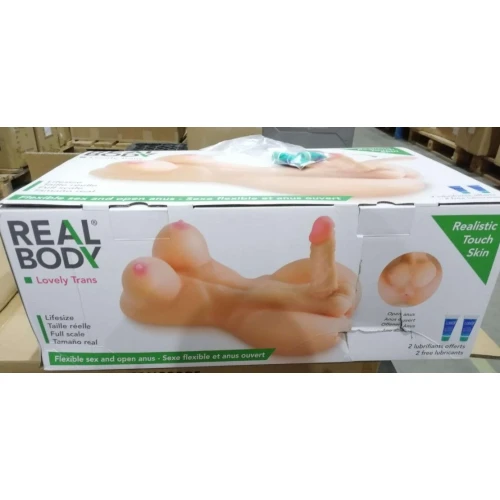 Торс транссексуала Real Body - LOVELY TRANS, пенис и анус (вмятина на упаковке)