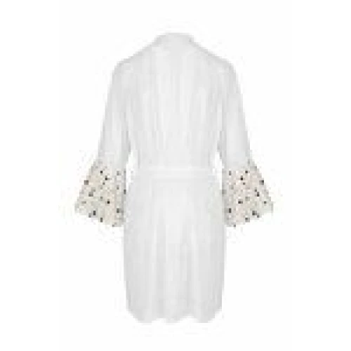 LOVELIA PEIGNOIR white XXL/XXXL — Напівпрозорий пеньюар