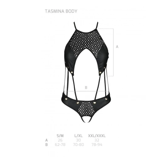 Passion Tamaris Body black S/M - Боди из эко-кожи 