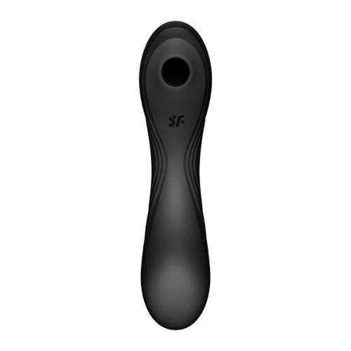 Вакуумный стимулятор с вибрацией Satisfyer Curvy Trinity 4 Black (мятая упаковка)