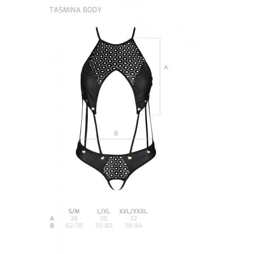 Passion Tamaris Body black XXL/XXXL - Боди из эко-кожи