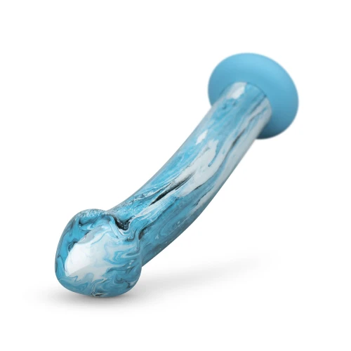 Gildo Ocean Ripple Glass Dildo - Скляний фалоімітатор