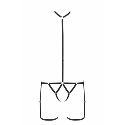 Портупея-стрепы на все тело BRENDA black L/XL - Passion Exclusive