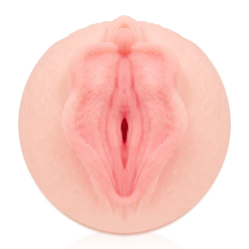 На фото изображен бежевый мастурбатор-вагина Kokos Elegance 006 для мужчин на белом фоне