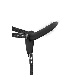 Fetish Tentation Vibrating Strap—On with Dildo Black — Страпон с вибрацией 