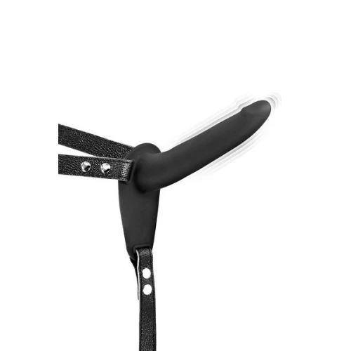 Fetish Tentation Vibrating Strap—On with Dildo Black — Страпон с вибрацией 