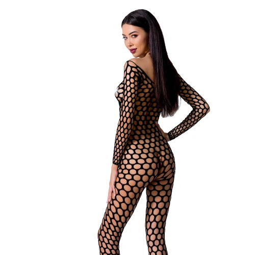 Бодистокинг с крупной сеткой Passion BS077 black