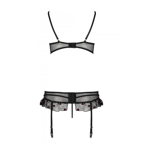 LOVELIA SET black S/M — Набор нижнего белья с с поясом для чулок