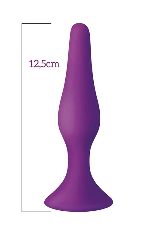MAI Attraction Toys №34 Purple - Анальная пробка на присоске