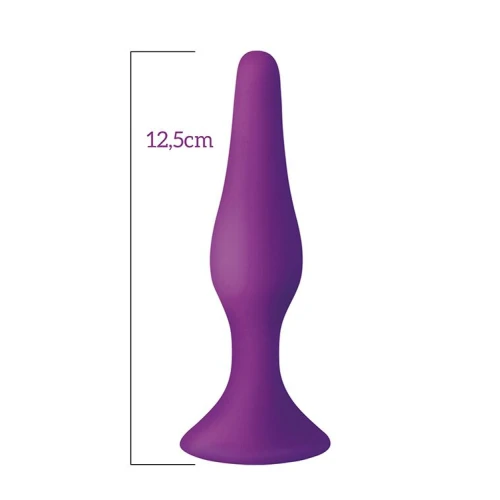 MAI Attraction Toys №34 Purple - Анальная пробка на присоске