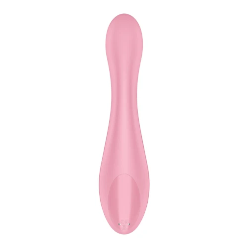 На фото изображен розовый точечный вибратор для точки G Satisfyer G-Force для женщин на белом фоне.