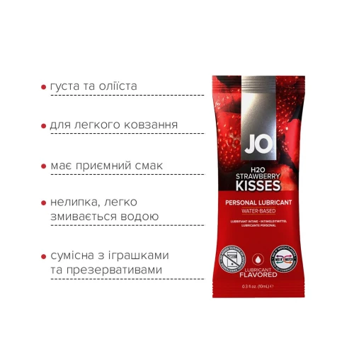 Распродажа!!!  Пробник System JO H2O - STRAWBERRY (10 мл)  (срок до 01.08.2024)