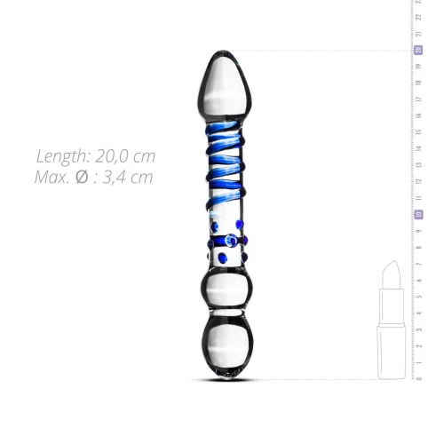 Gildo Glass Dildo No. 21 — Скляний ділдо з екзотичним дизайном
