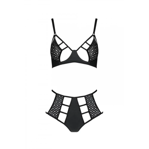 Passion Tamaris Set black S/M - Комплект из эко-кожи