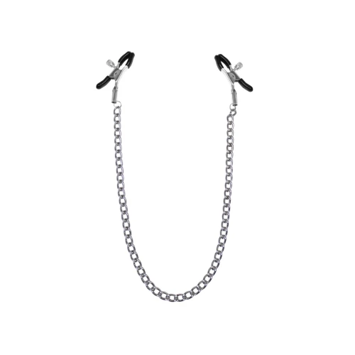 Feral Feelings — Nipple clamps Classic — Затискачі для сосків з ланцюжком чорні