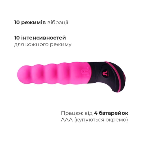 Вибратор с шарообразными перекатами по корпусу