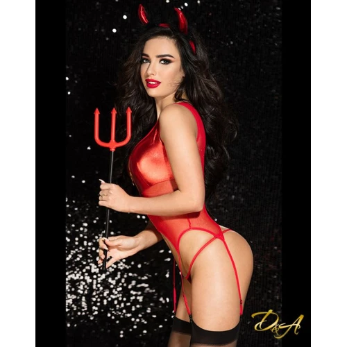 Эротический костюм дьяволицы "Огненная Саманта" XS-S