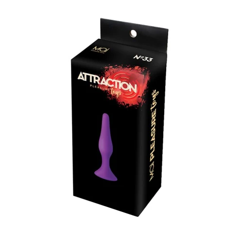 MAI Attraction Toys №33 Purple - Анальная пробка на присоске 