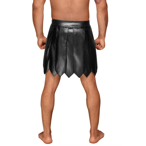Чоловіча спідниця гладіатора Noir Handmade H053 Eco leather men's gladiator skirt - S