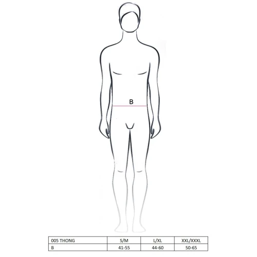 Мужские стринги Passion 005 THONG black XXL/XXXL