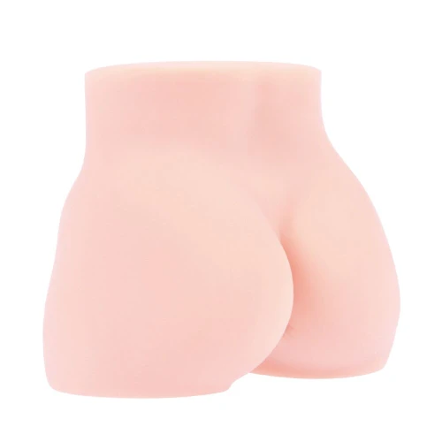 На фото зображено бежевий мастурбатор міні-торс Kokos Cleo для чоловіків на білому тлі.