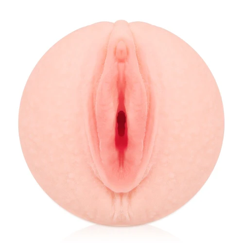 На фото зображено м'який бежевий мастурбатор-вагіна Kokos Elegance 007 для чоловіків на білому тлі.