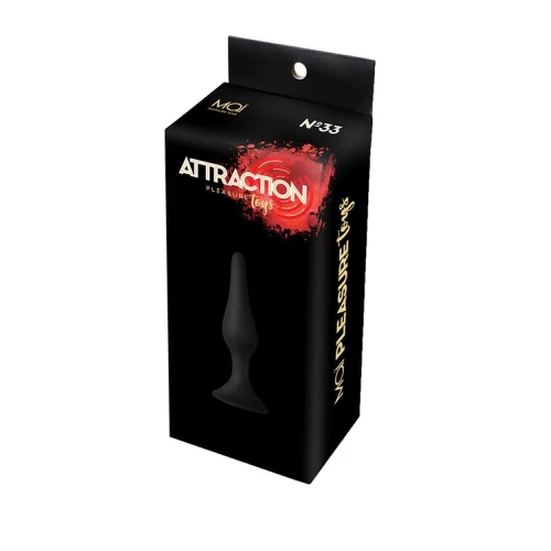 MAI Attraction Toys №33 Black - Анальная пробка на присоске 