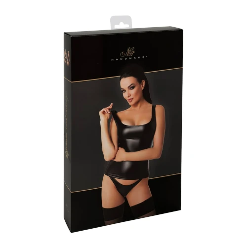 Топ Noir Handmade F346 Powerwetlook top - XL