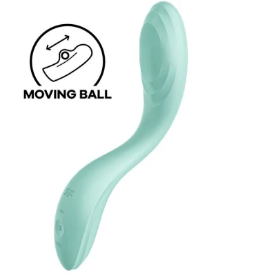 Satisfyer Rrrolling Pleasure Mint - Вибратор с движущийся жемчужиной