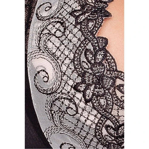 BRASILIANA PEIGNOIR black XXL/XXXL - Прозрачный пеньюар