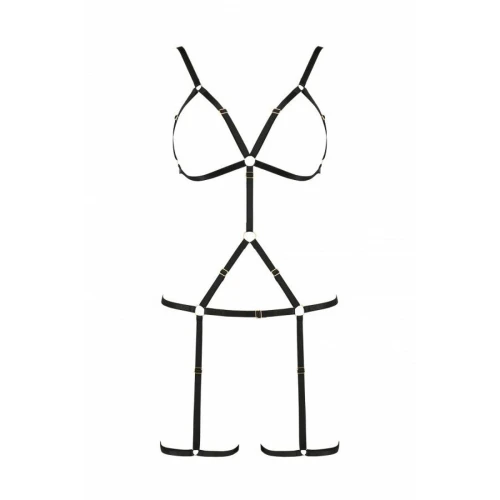 Портупея-стрепы на все тело INDICA black L/XL - Passion Exclusive