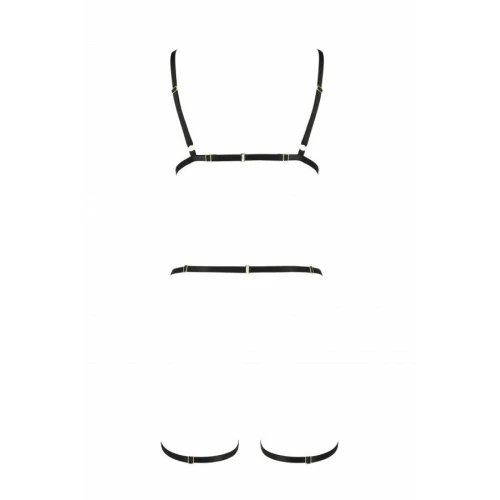 Портупея-стрепы на все тело INDICA black L/XL - Passion Exclusive