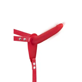 Fetish Tentation Vibrating Strap—On with Dildo Red — Страпон с вибрацией 