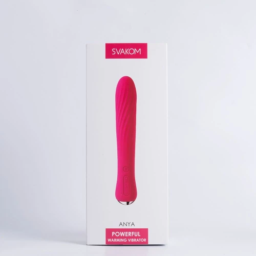 Вибратор с подогревом Svakom Anya Plum Red (надорвана упаковка)